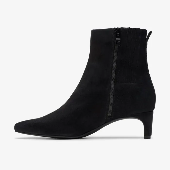 Clarks Ankle Boots Edina Up Black Suede 8211 Women