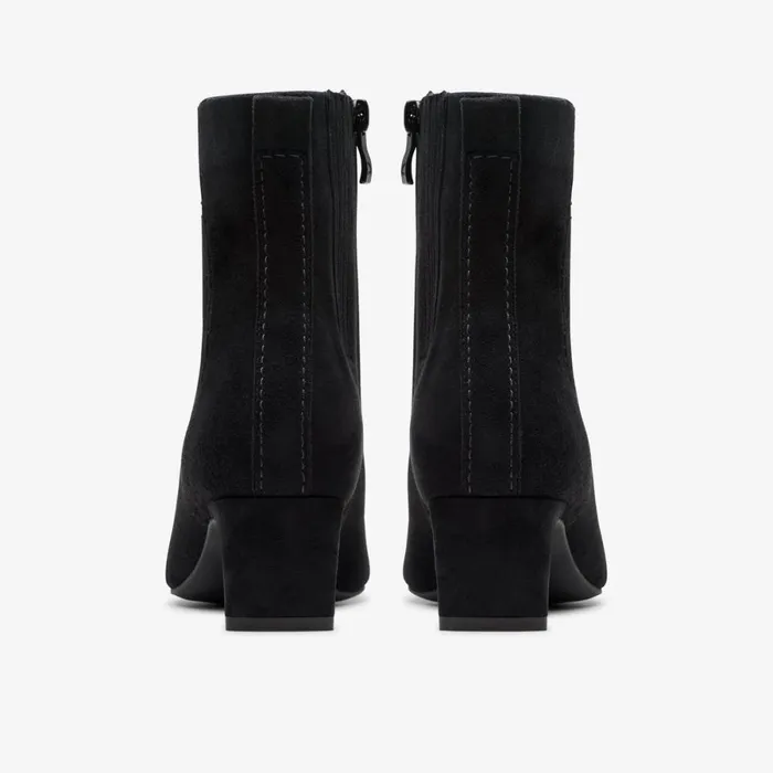 Clarks Ankle Boots Edina Up Black Suede 8211 Women