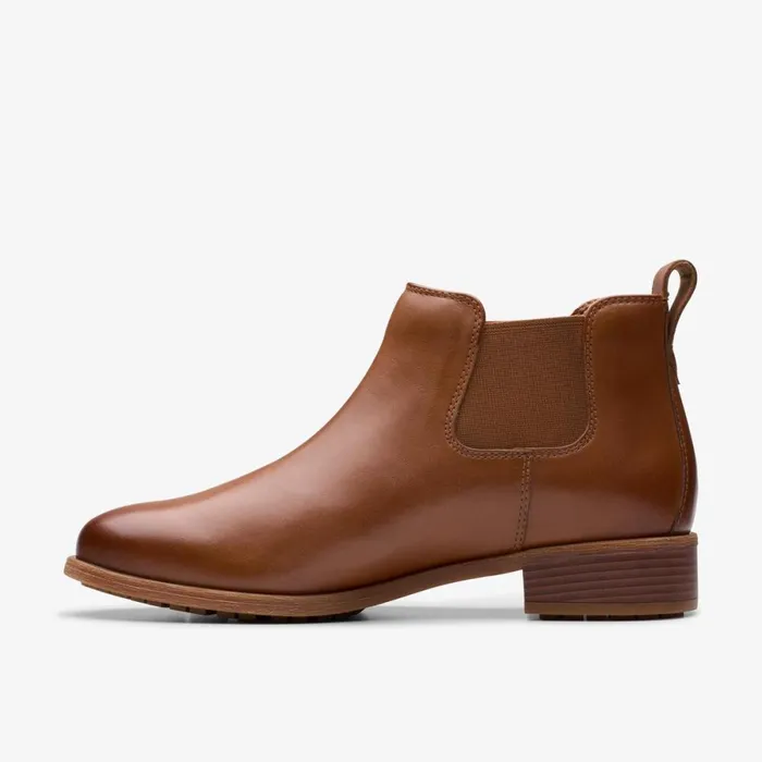 Clarks Ankle Boots Havisham Top Ankle Boot Tan Leather 8211 Women