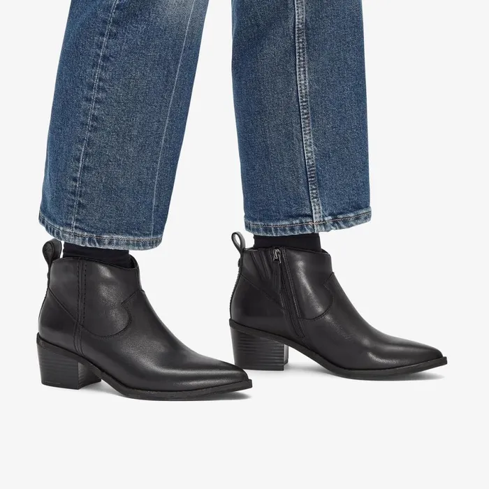 Clarks Ankle Boots Morzine Sky Ankle Boot Black Leather 8211 Women