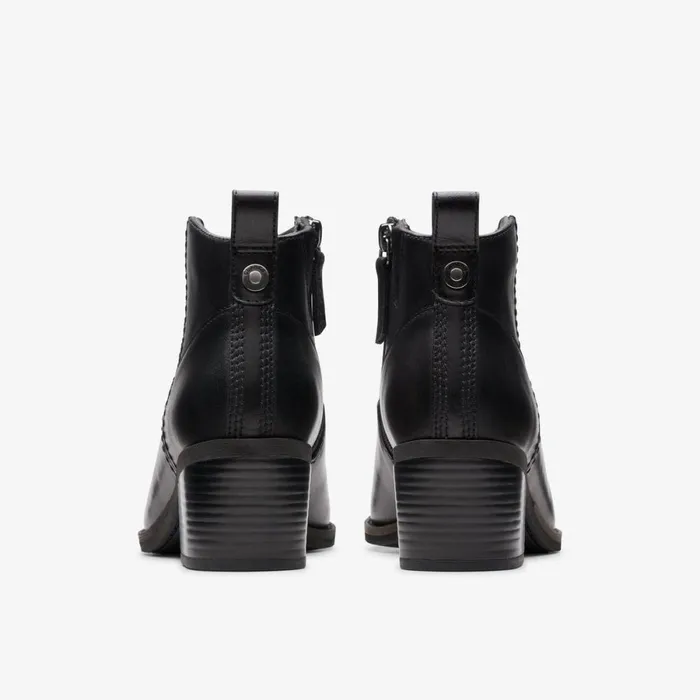 Clarks Ankle Boots Morzine Sky Ankle Boot Black Leather 8211 Women
