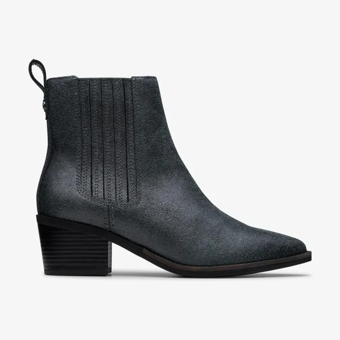 Clarks Ankle Boots Morzine Top Ankle Boot Pewter Metallic 8211 Women