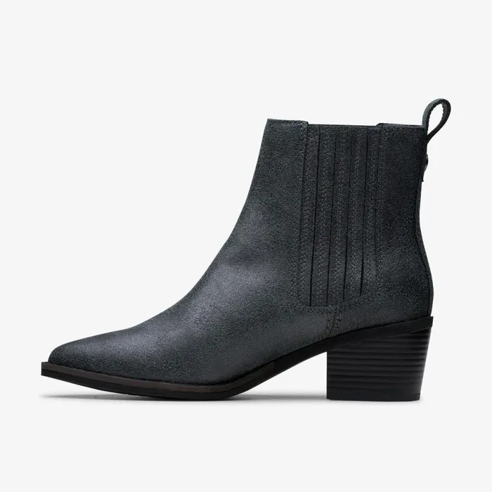 Clarks Ankle Boots Morzine Top Ankle Boot Pewter Metallic 8211 Women