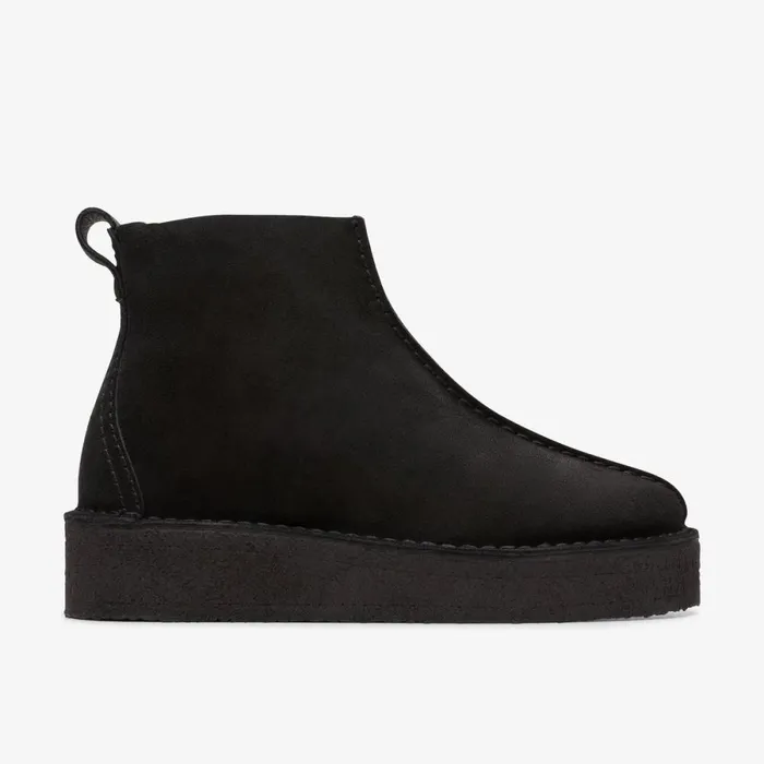 Clarks Ankle Boots Trek Wedge Ankle Boot Black Suede 8211 Women