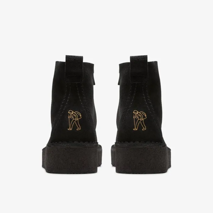 Clarks Ankle Boots Trek Wedge Ankle Boot Black Suede 8211 Women