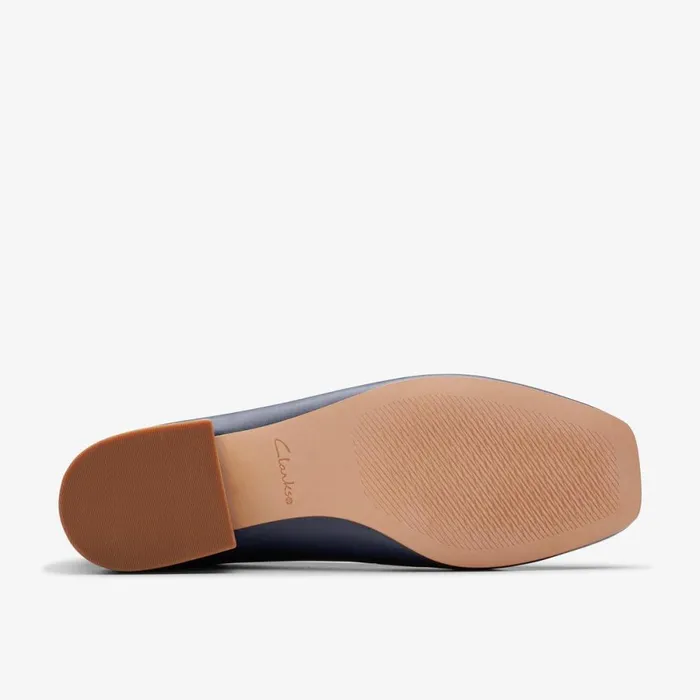 Clarks Ballet Pumps Seren 30 Court Navy Leather 8211 Women