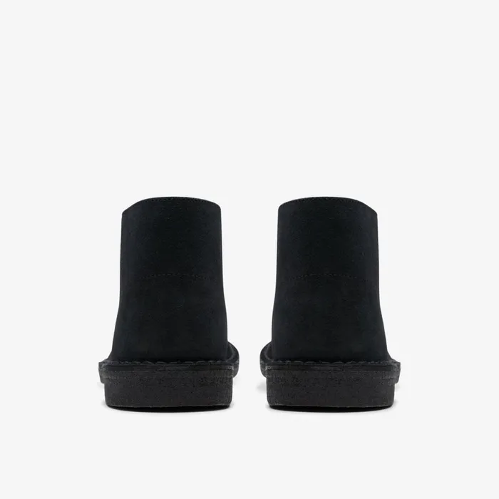 Clarks Black Shoes Desert Boot Black Suede 8211 Men