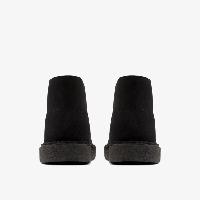 Clarks Black Shoes Desert Coal Black Suede 8211 Men