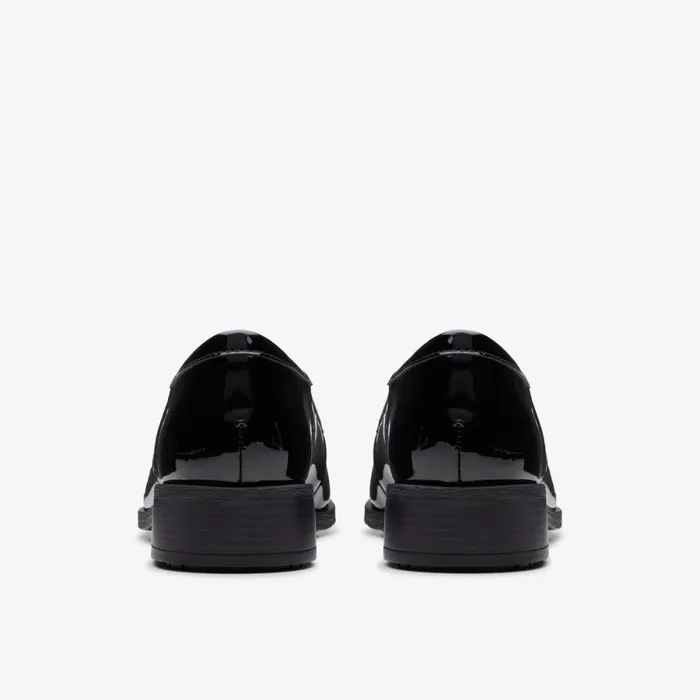 Clarks Black Shoes Havisham Edge Loafer Black Patent 8211 Women