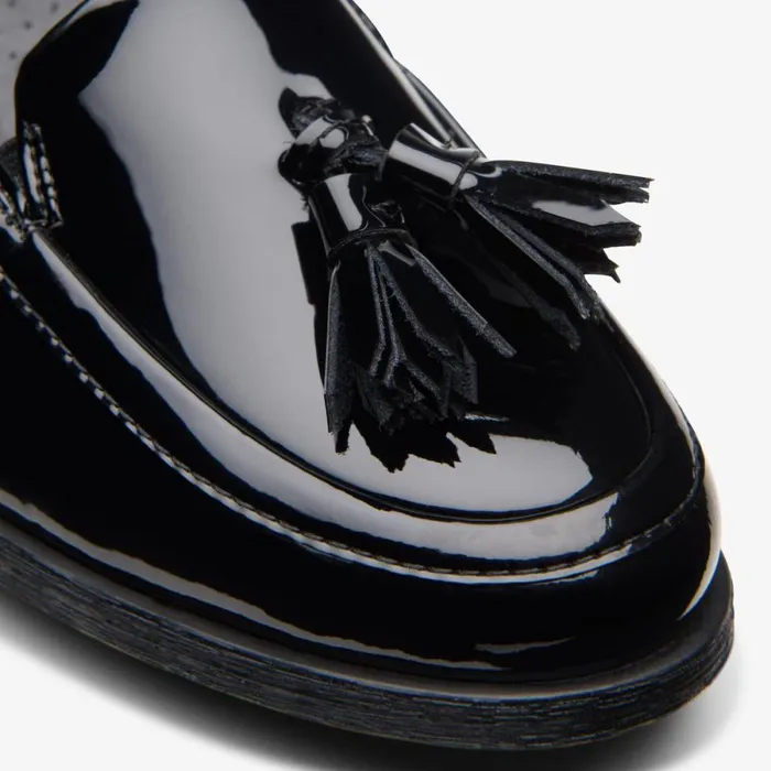 Clarks Black Shoes Havisham Edge Loafer Black Patent 8211 Women