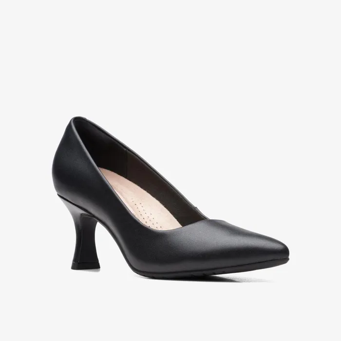 Clarks Black Shoes Kataleyna Gem Black Leather 8211 Women