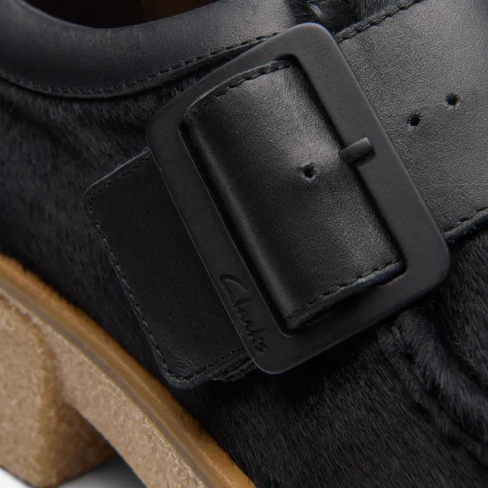 Clarks Black Shoes Linoso Monk Black Interest 8211 Women