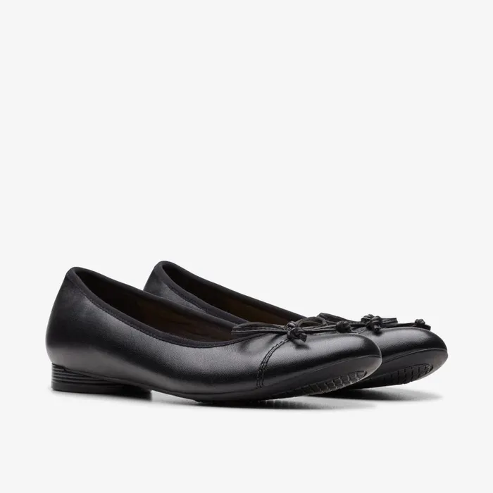 Clarks Black Shoes Loreleigh Rae Black Leather 8211 Women