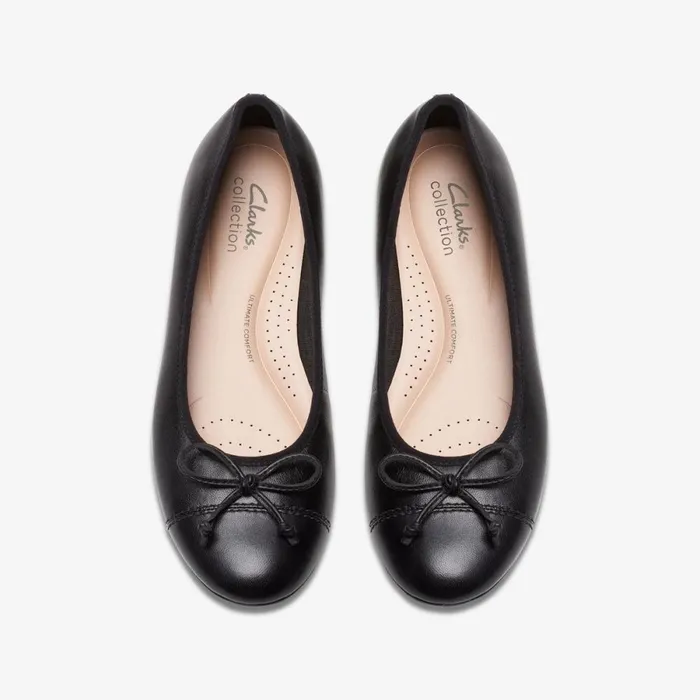 Clarks Black Shoes Loreleigh Rae Black Leather 8211 Women