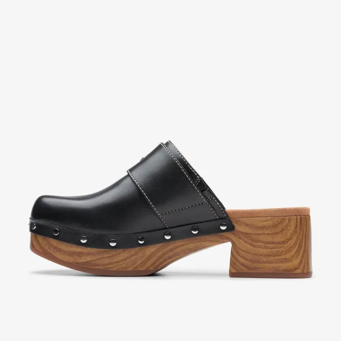 Clarks Black Shoes Sivanne Sun Black Leather 8211 Women