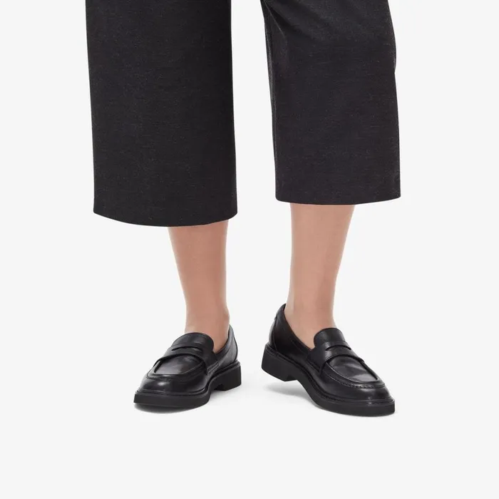 Clarks Black Shoes Splend Edge Black Leather 8211 Women