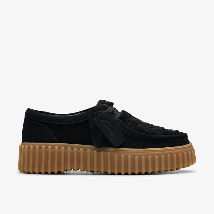 Clarks Black Shoes Torhill Bee Black Interest 8211 Women