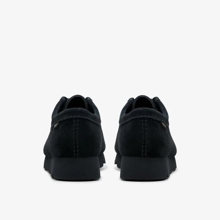Clarks Black Shoes Wallabee GoreTex Black Suede 8211 Women