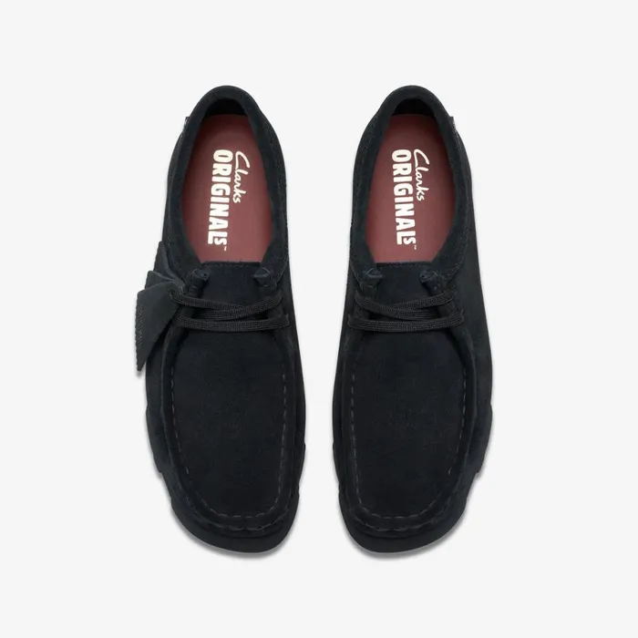 Clarks Black Shoes Wallabee GoreTex Black Suede 8211 Women