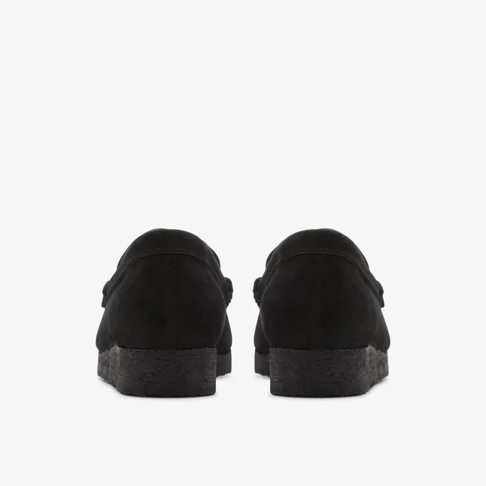 Clarks Black Shoes Wallabee Loafer Black Suede 8211 Women