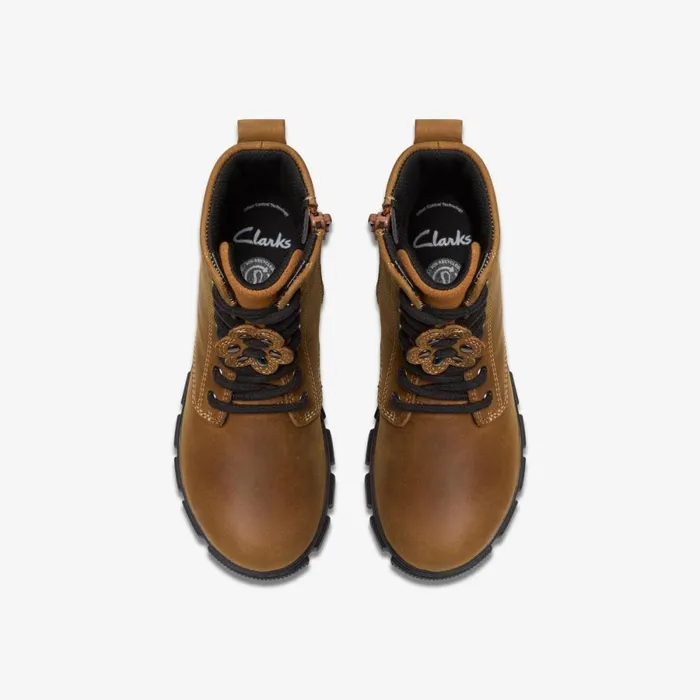 Clarks Boots Evyn Top Tan 8211 Kids