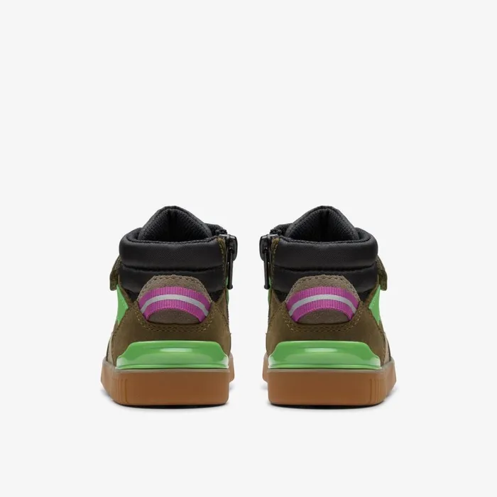 Clarks Boots Oslo Hiker Toddler Khaki Combination 8211 Kids