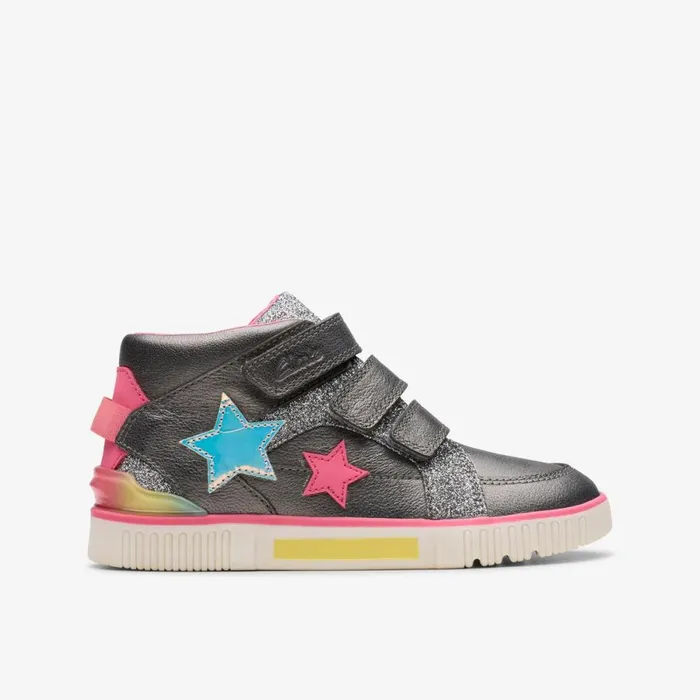 Clarks Boots Oslo Play Gun Metal 8211 Kids