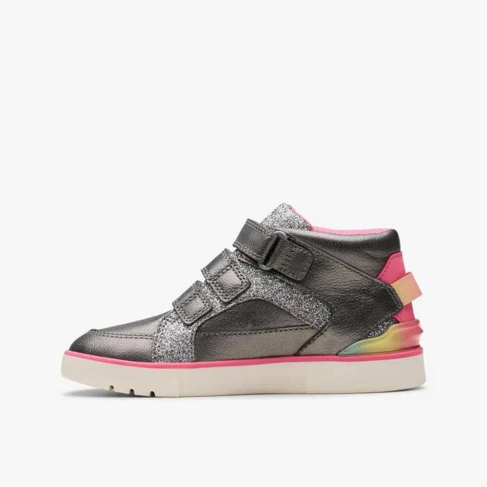 Clarks Boots Oslo Play Gun Metal 8211 Kids