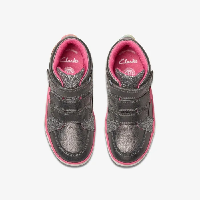 Clarks Boots Oslo Play Gun Metal 8211 Kids