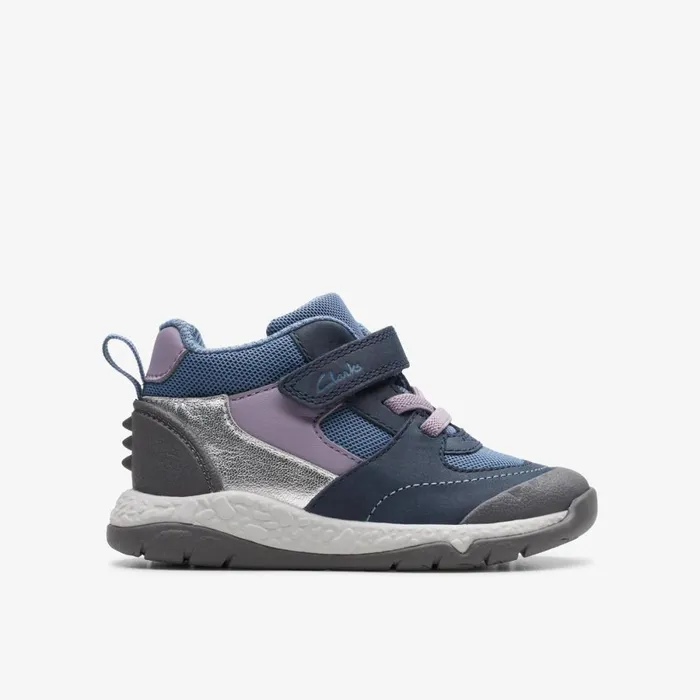 Clarks Boots Steggy Stomp Toddler Lilac Combination 8211 Kids