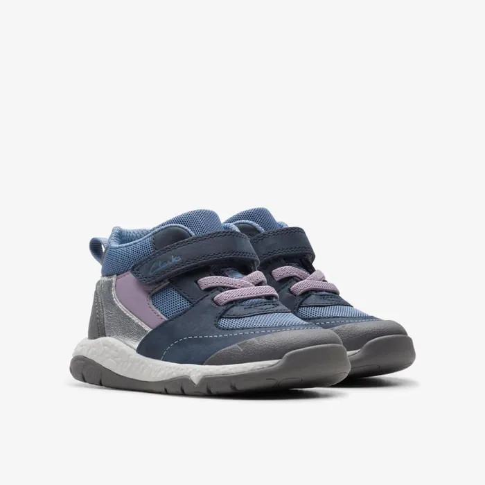 Clarks Boots Steggy Stomp Toddler Lilac Combination 8211 Kids