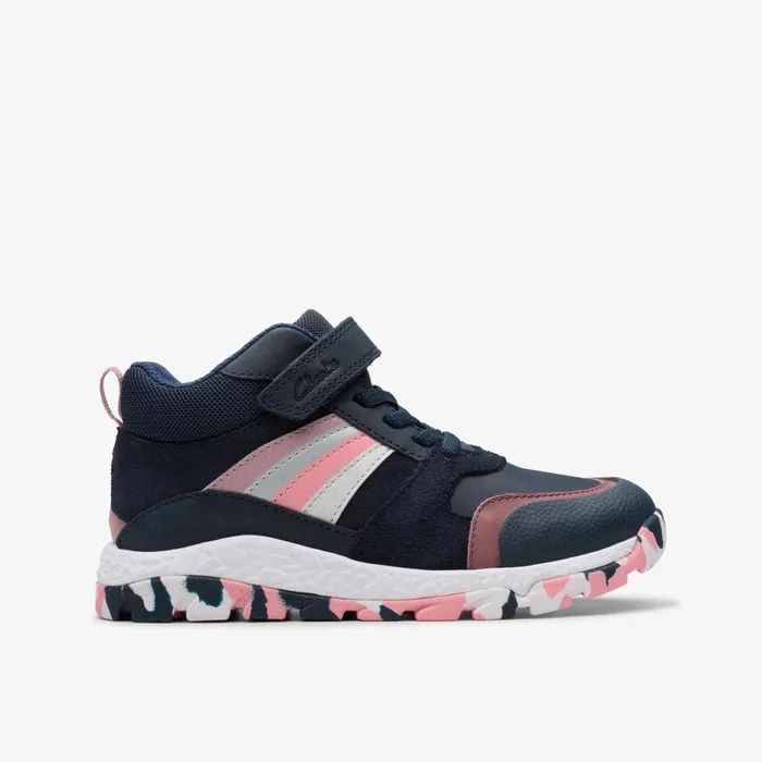 Clarks Boots Tidal 2 Glow Navy Multicolour 8211 Kids