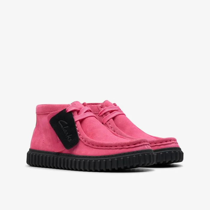 Clarks Boots Torhill Fuchsia Suede 8211 Kids