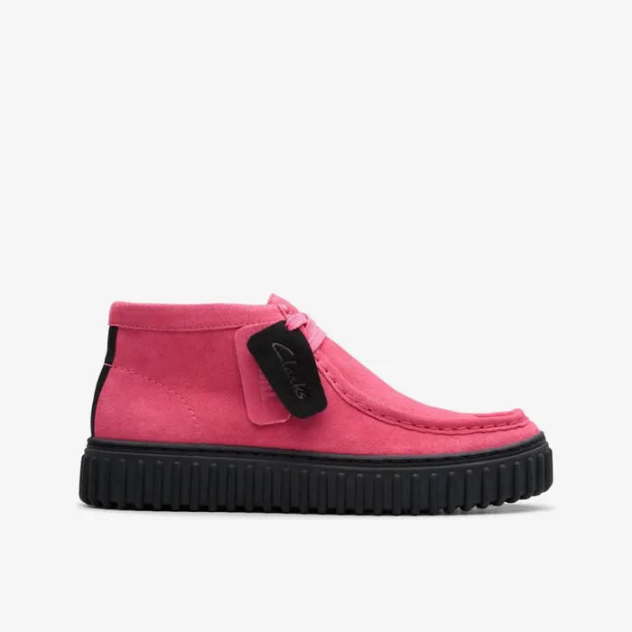 Clarks Boots Torhill Older Fuchsia Suede 8211 Kids