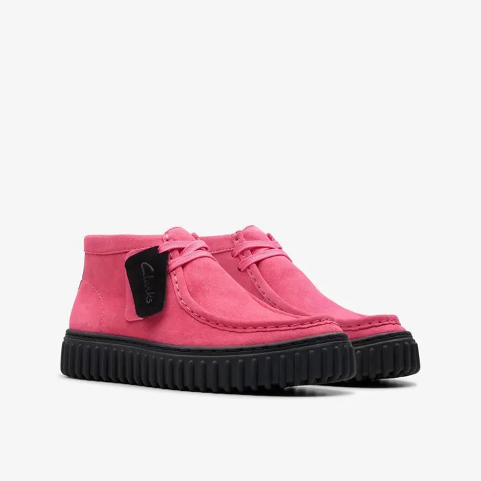 Clarks Boots Torhill Older Fuchsia Suede 8211 Kids