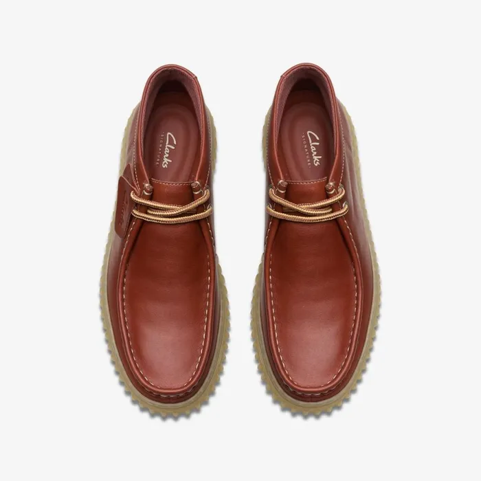 Clarks Brown Boots Torhill Hi Brown Leather 8211 Men