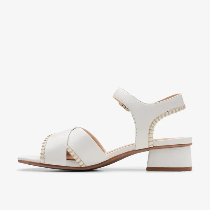 Clarks Heels Serina 35 Cross Off White Leather 8211 Women