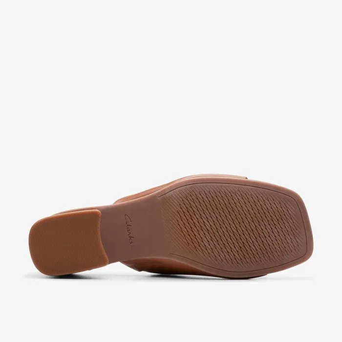 Clarks Heels Siara 65 Band Tan Leather 8211 Women