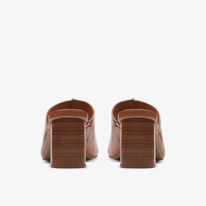 Clarks Heels Siara 65 Band Tan Leather 8211 Women