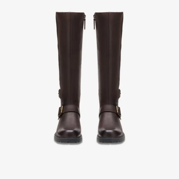 Clarks Knee High Boots Orinoco 2 Tall Dark Brown Leather 8211 Women