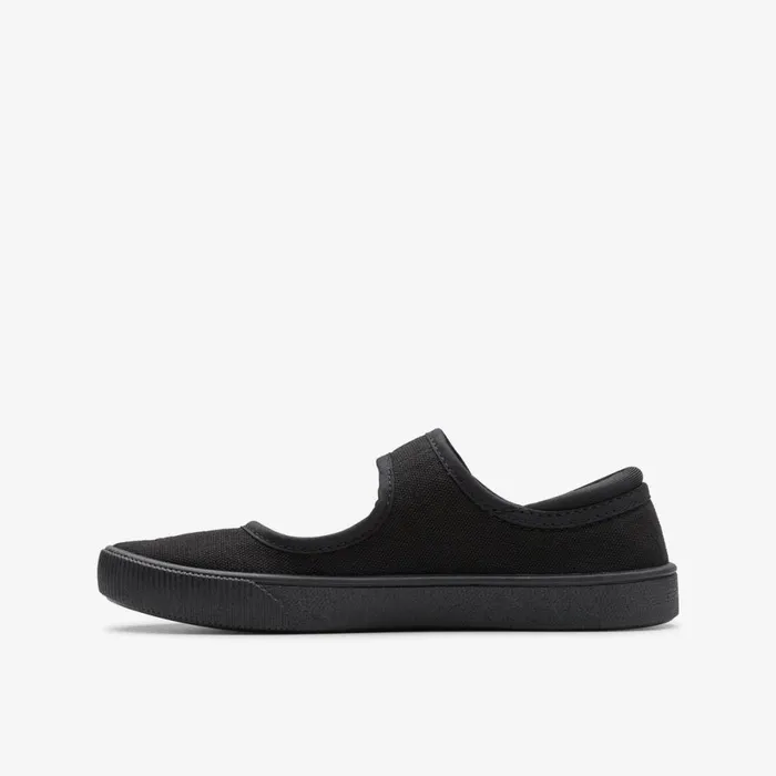 Clarks Machine Washable Hopper Go Black Fabric 8211 Kids