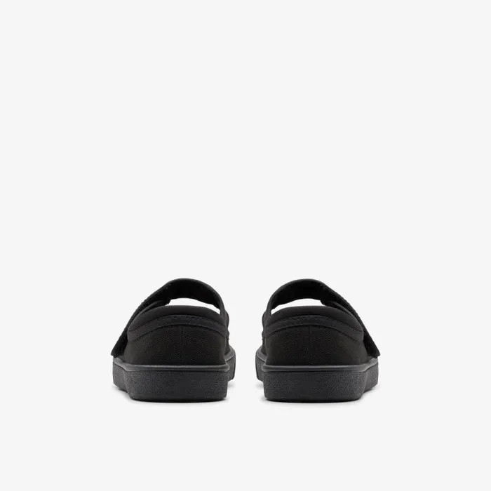 Clarks Machine Washable Hopper Go Black Fabric 8211 Kids