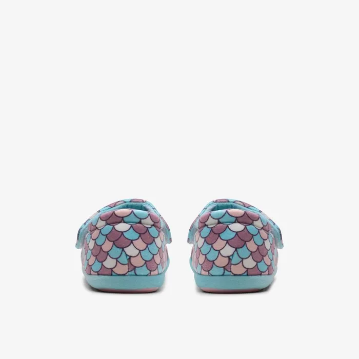 Clarks Slippers Fluffy Snug Pink Multicolour 8211 Kids