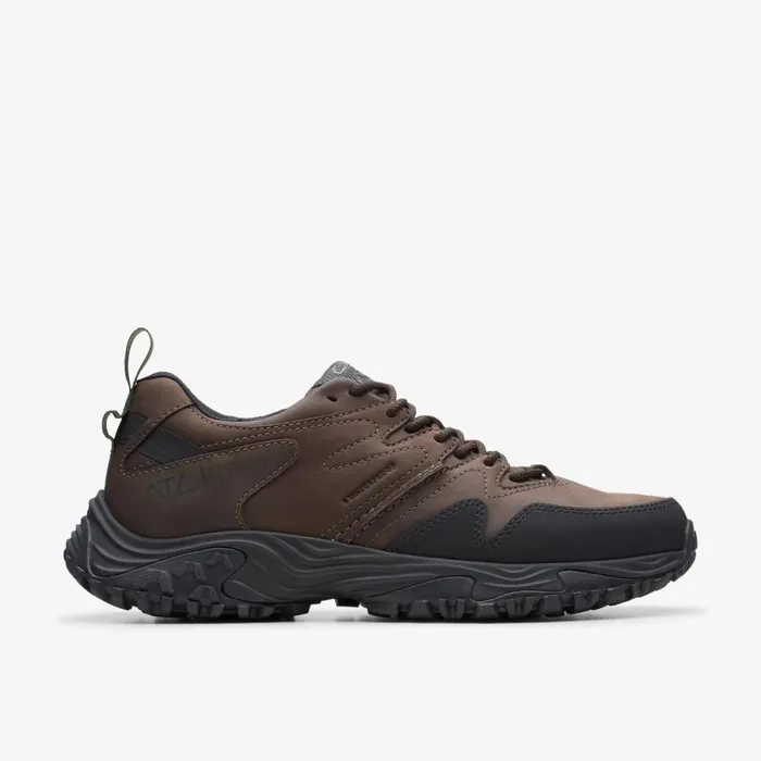 Clarks Trainers Atl Walk Go Waterproof Dark Brown Leather 8211 Men