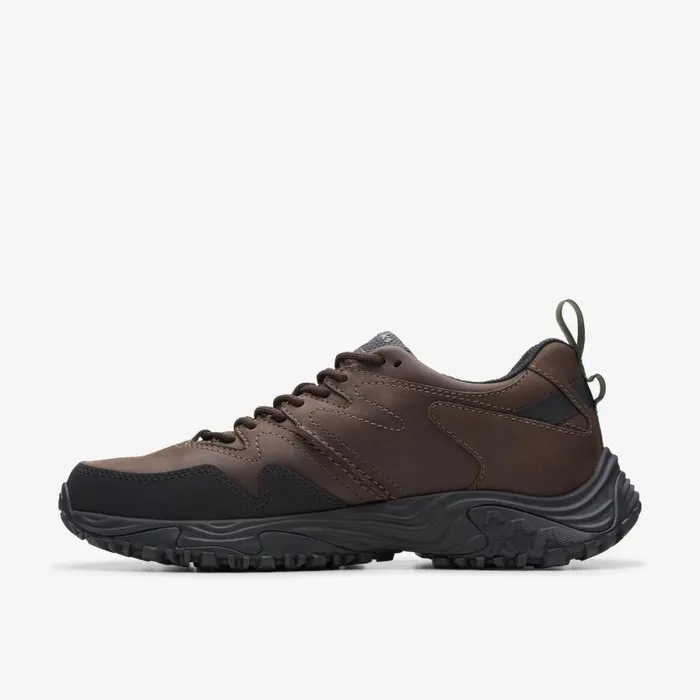 Clarks Trainers Atl Walk Go Waterproof Dark Brown Leather 8211 Men