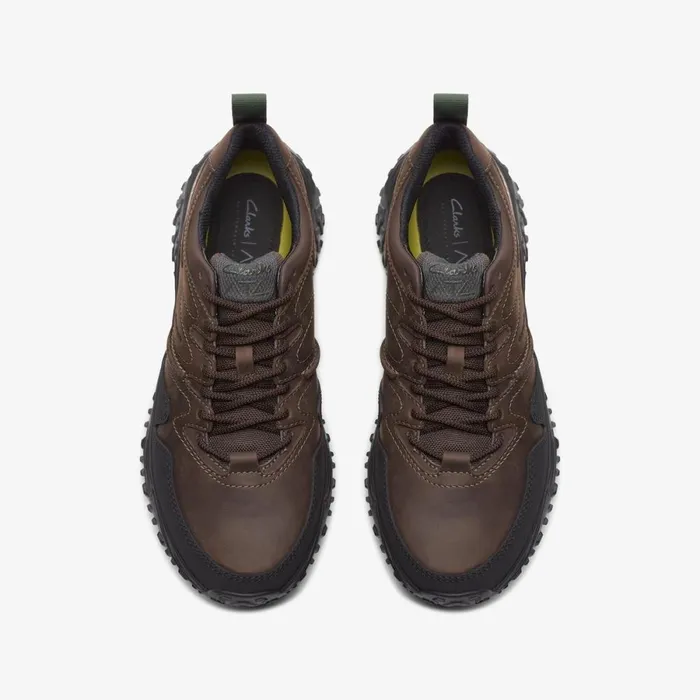 Clarks Trainers Atl Walk Go Waterproof Dark Brown Leather 8211 Men