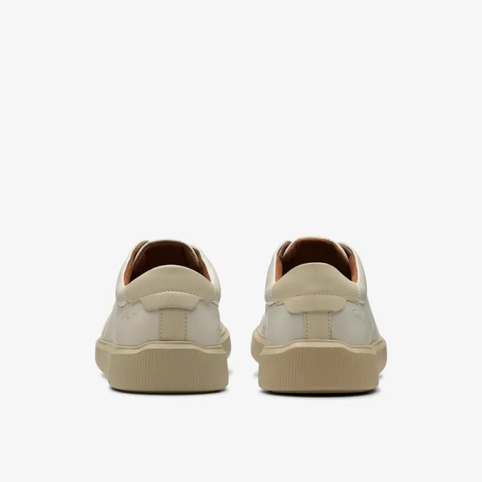 Clarks Trainers Brodin Lace White Leather 8211 Men