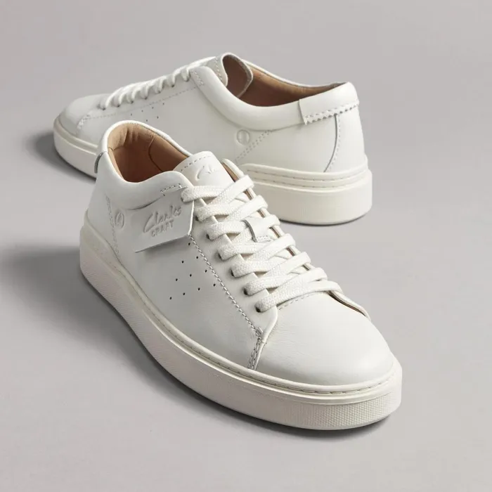 Clarks Trainers Craft Swift White Leather 8211 Men
