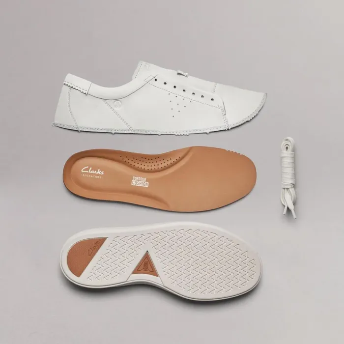 Clarks Trainers Craft Swift White Leather 8211 Men