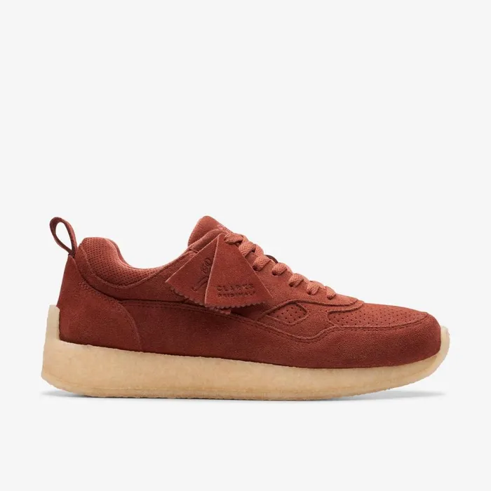 Clarks Trainers Lockhill Burgundy 8211 WomenMen